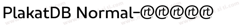 PlakatDB Normal字体转换